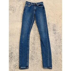ASOS Jeans Womens 24/36 Blue Denim Dark Wash Ankle Slim Stretch Casual
